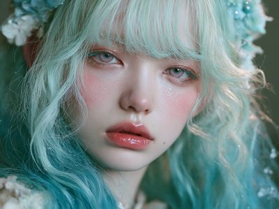 Pastel Fantasy Portrait Poster.