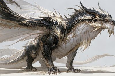 Dragon Fantasy Illustration Poster.