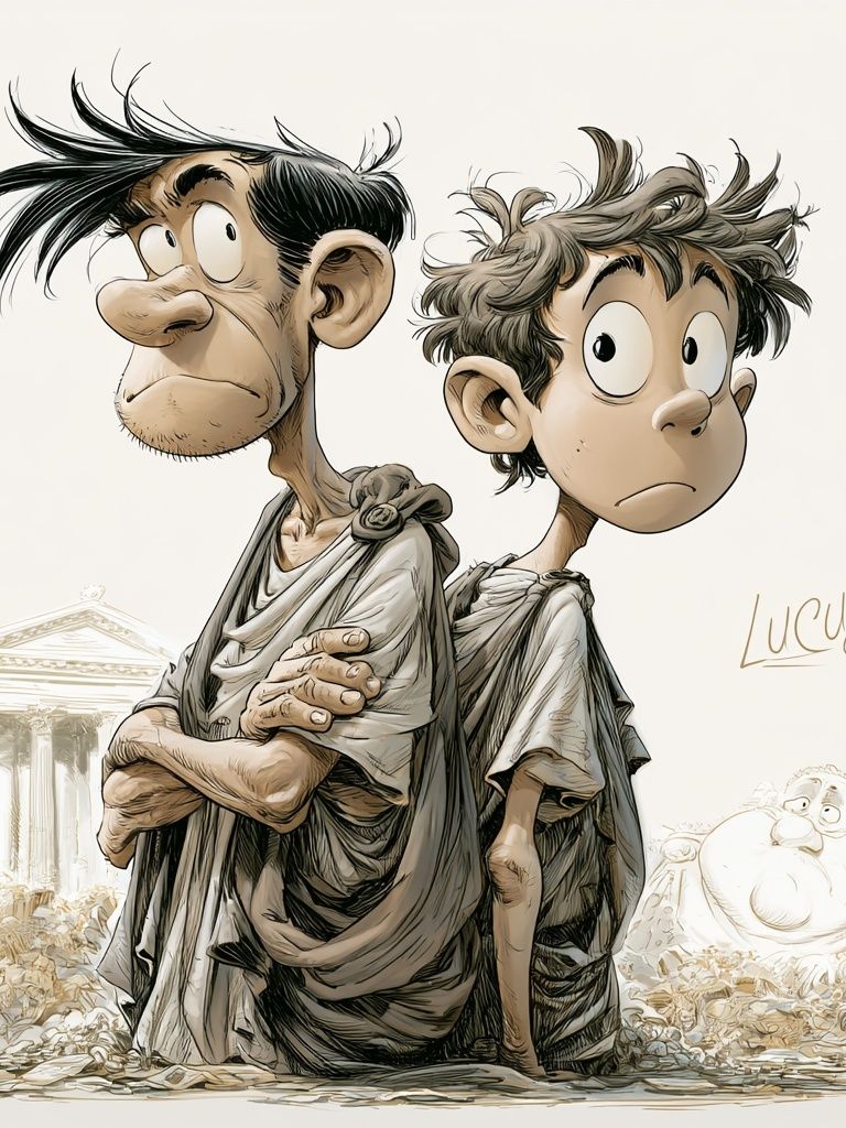 Lucius Cartoon Illustration Poster. poster — illustration art