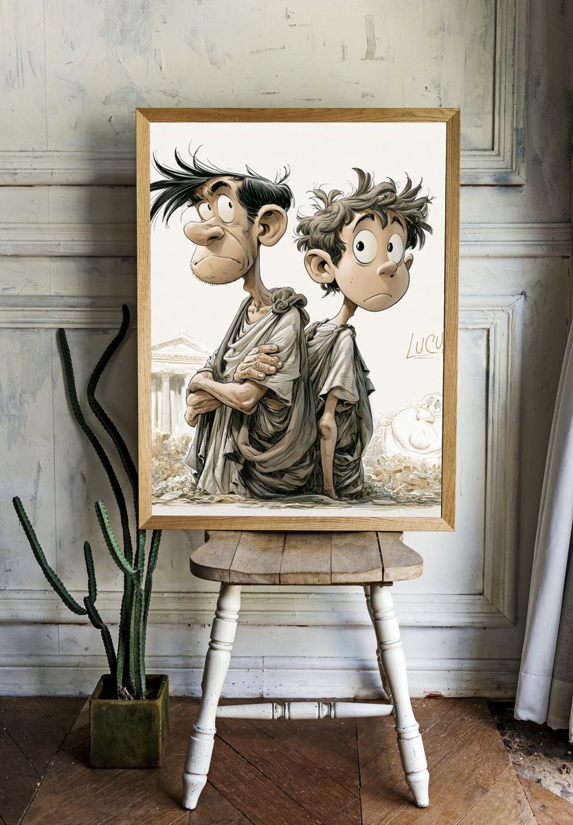 Lucius Cartoon Illustration Poster. — room view 1