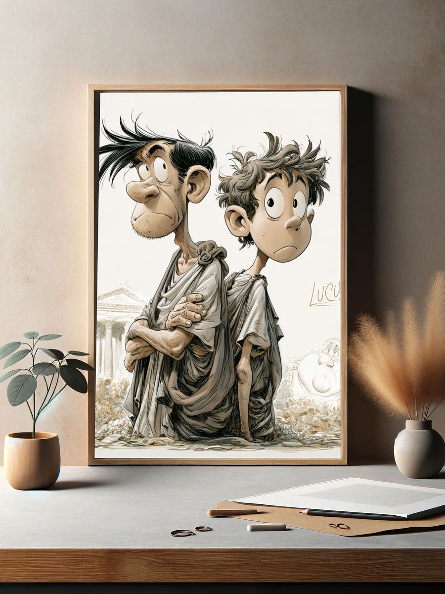 Lucius Cartoon Illustration Poster. — room view 2