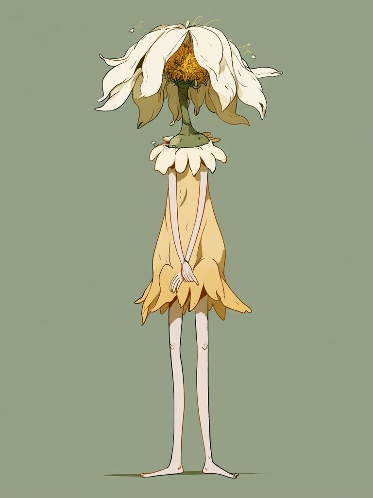 Flower Girl Illustration Poster. poster — illustration art