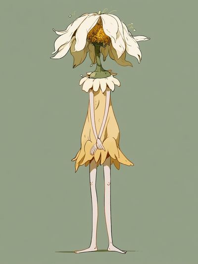 Flower Girl Illustration Poster.