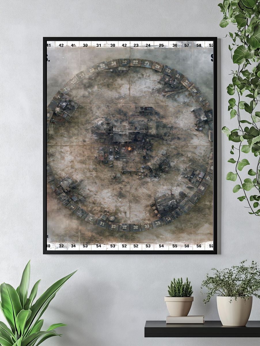 S.O.S. Meter Industrial Poster. — room view 4