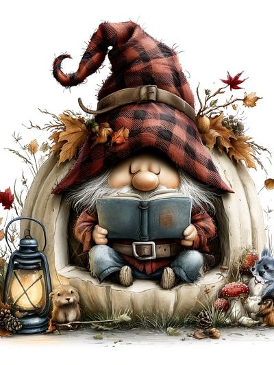 Autumn Gnome Reading Poster.