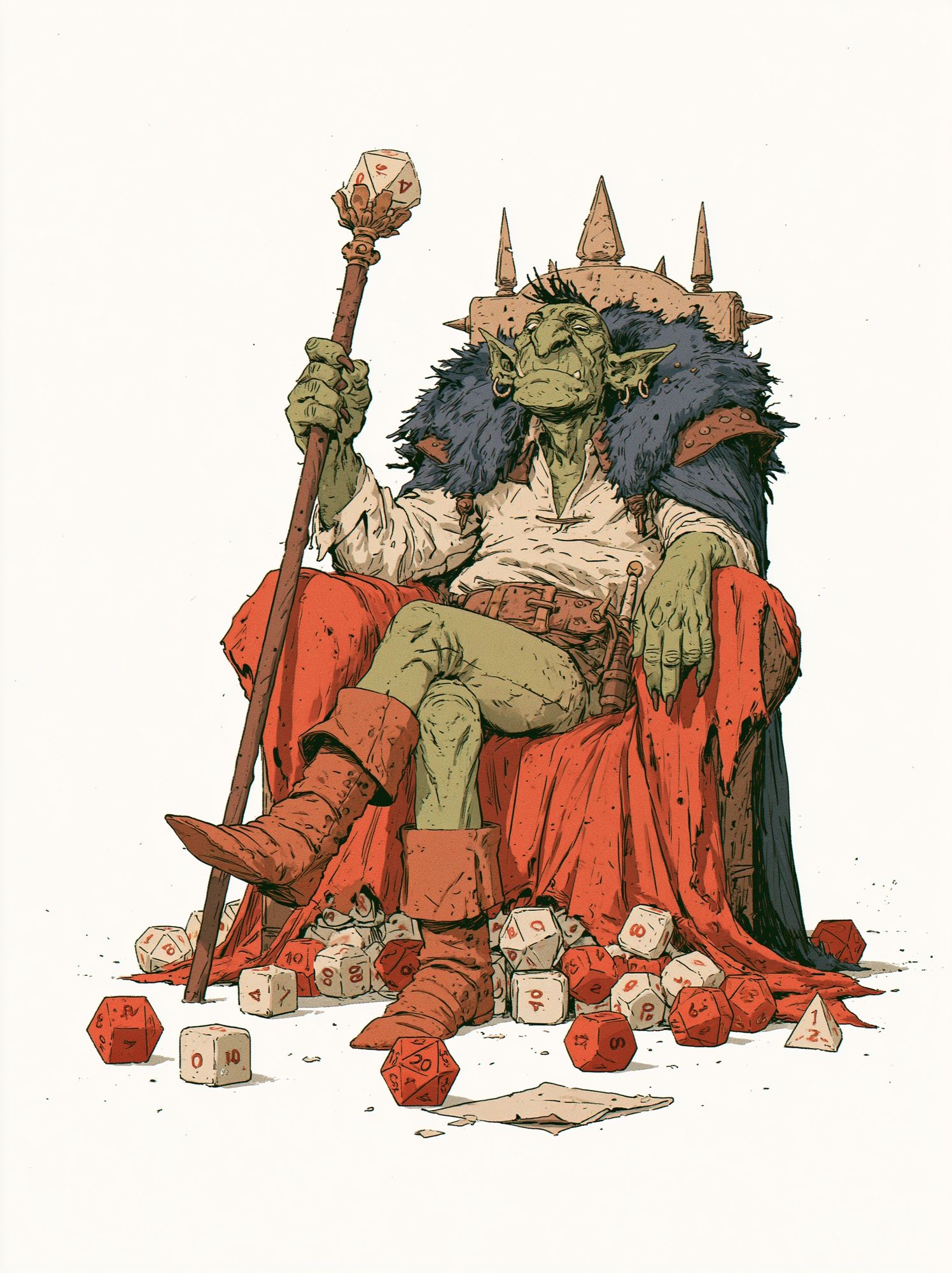 Goblin King Fantasy Illustration Poster. poster detail