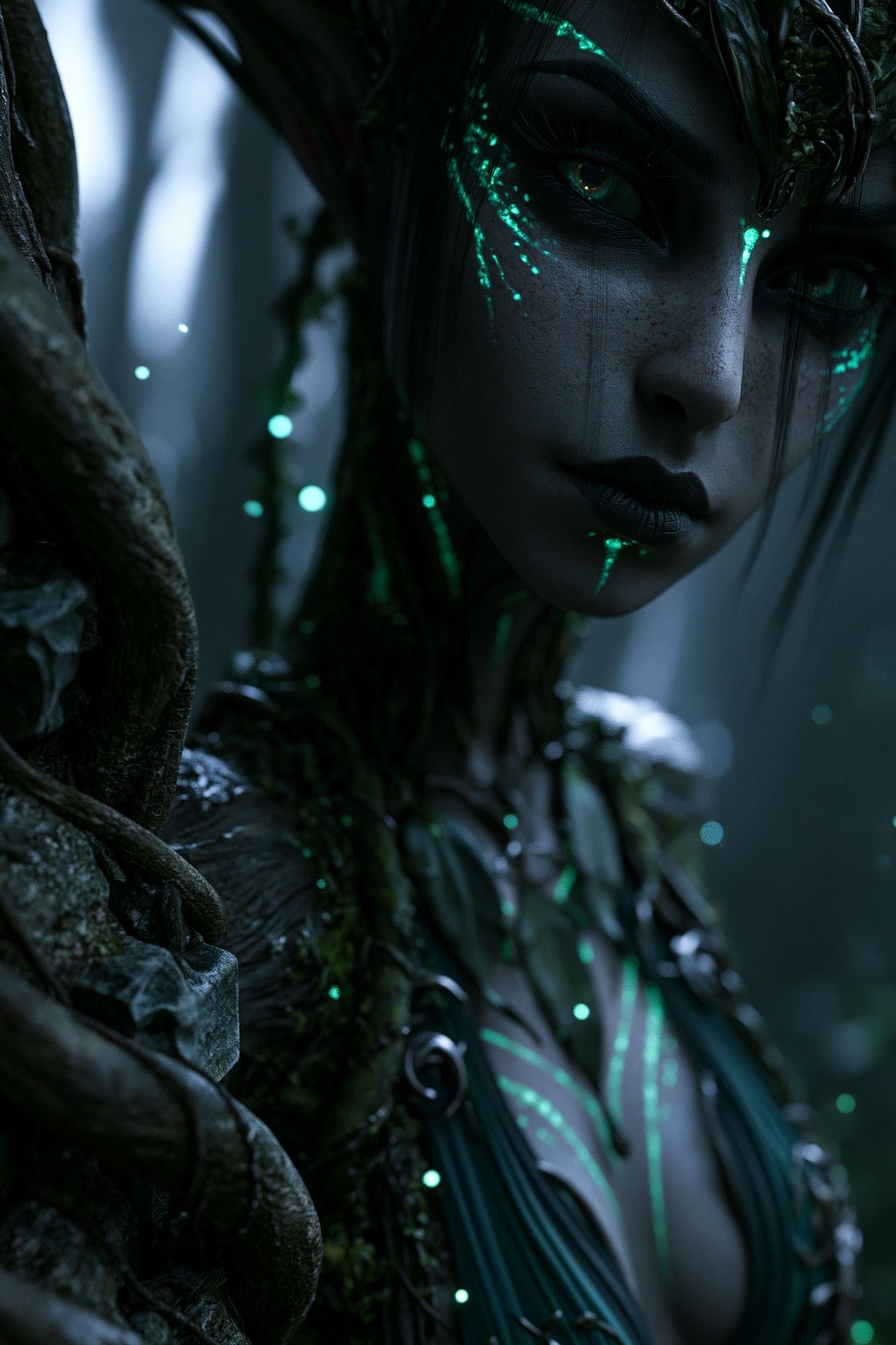 Forest Spirit Portrait Print. poster detail