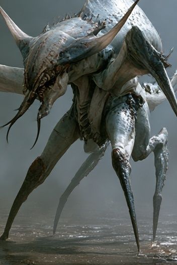 Alien Creature Digital Art Poster. poster — illustration art
