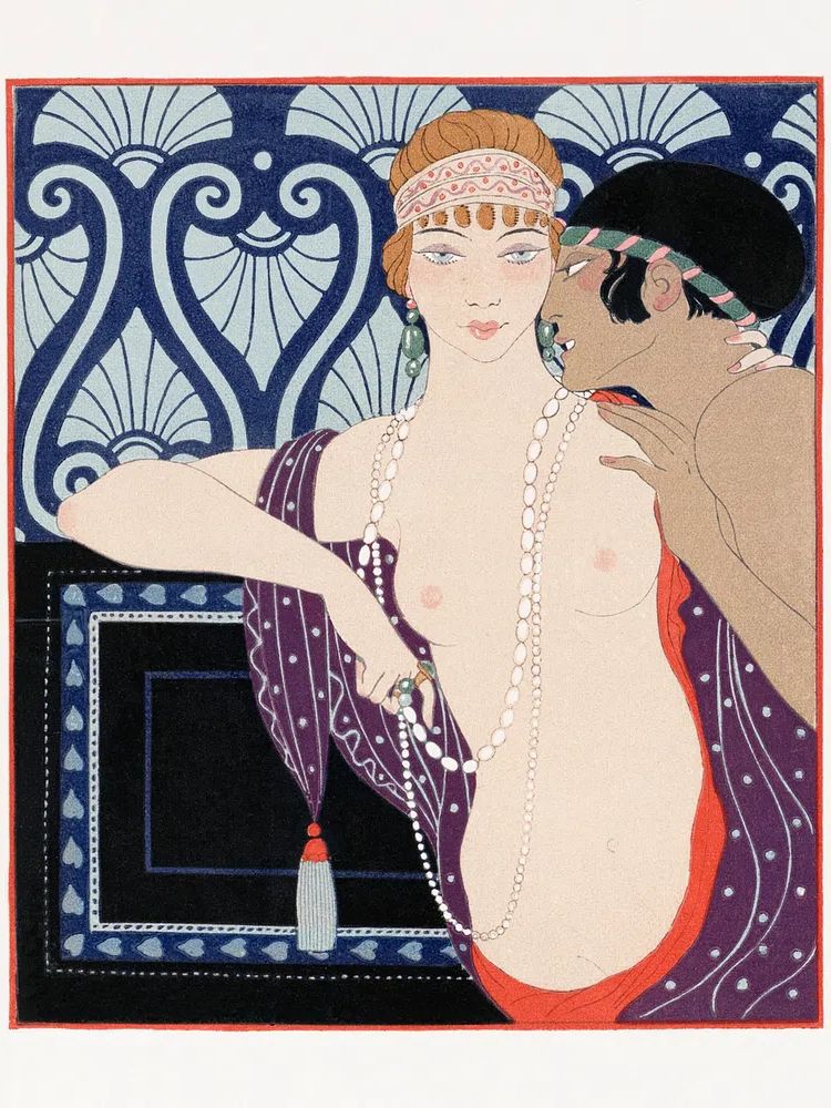 Les Trois Beautes de Mnasidika. poster — illustration art