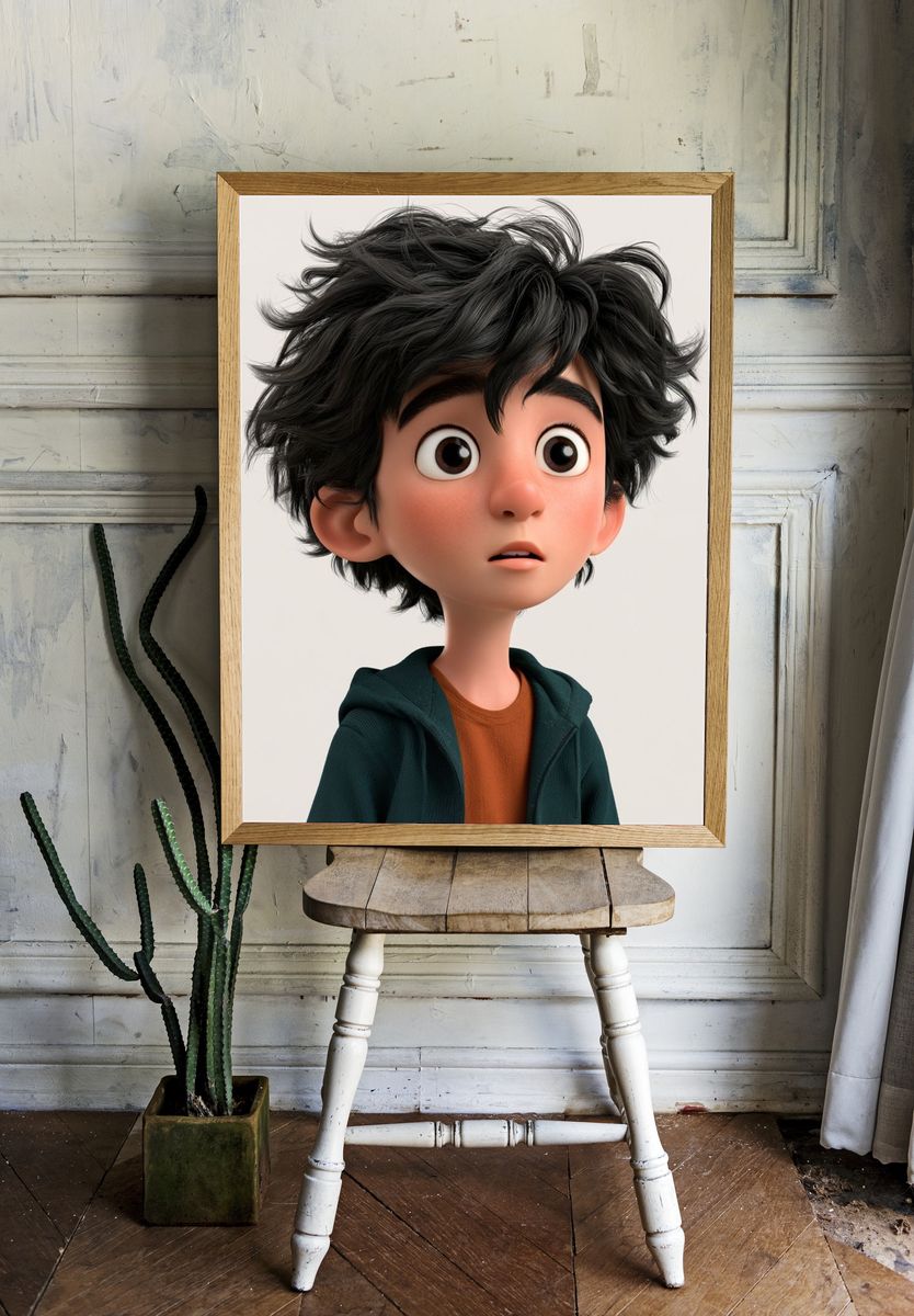 Elegant Woman Portrait Illustration Poster. room preview