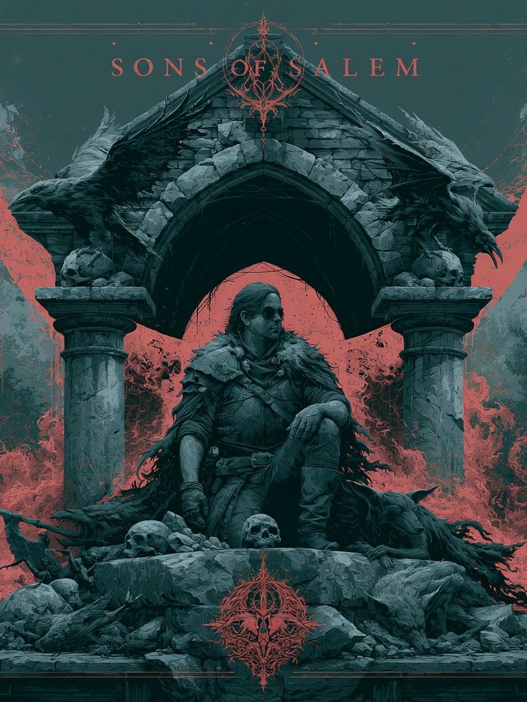 Sons of Salem Gothic Illustration Poster. poster — illustration art