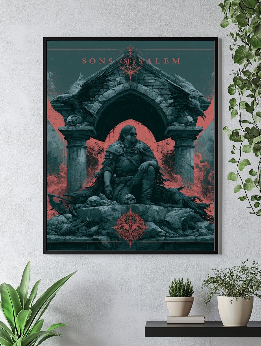 Sons of Salem Gothic Illustration Poster. — room view 4
