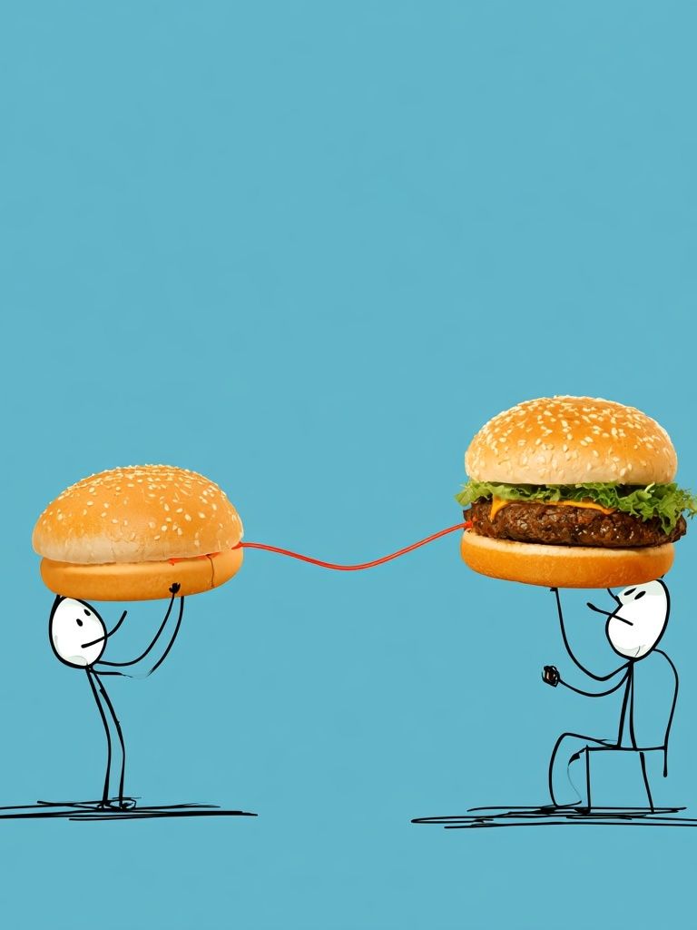 Burger Connection Typography Poster. poster detail