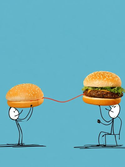 Burger Connection Typography Poster.
