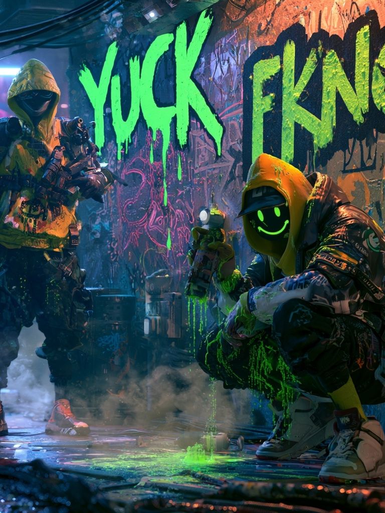 Neon Graffiti Streetwear Poster. poster — illustration art