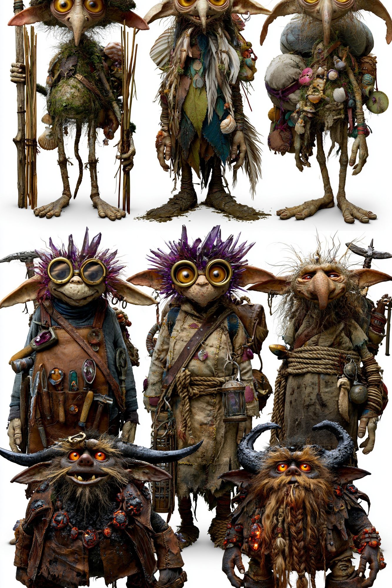 Goblin Tribe Fantasy Illustration Poster. poster detail