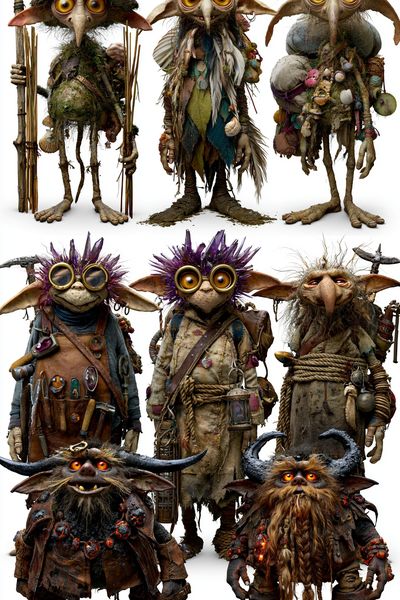 Goblin Tribe Fantasy Illustration Poster.