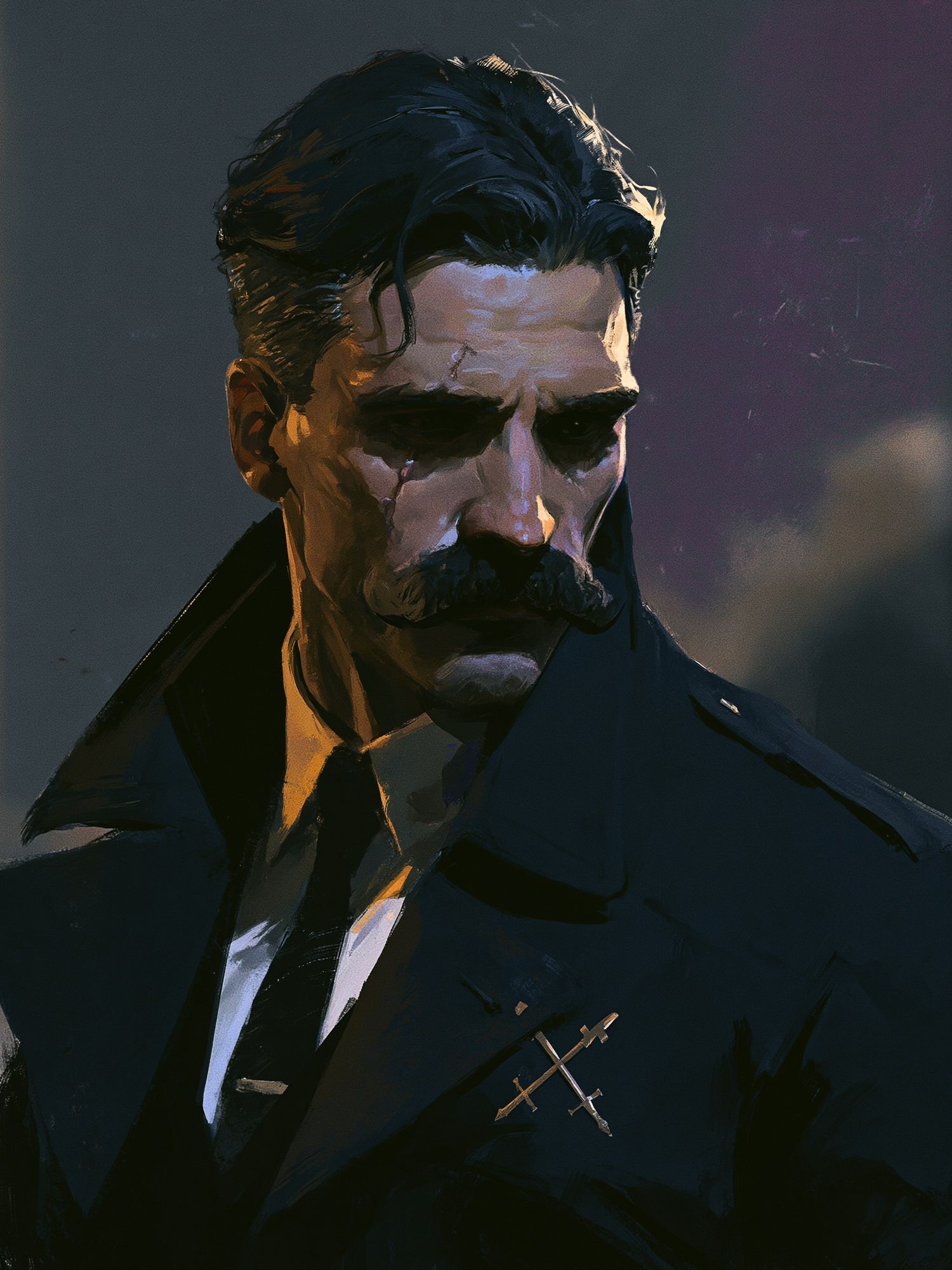Dark Detective Portrait Poster. poster detail