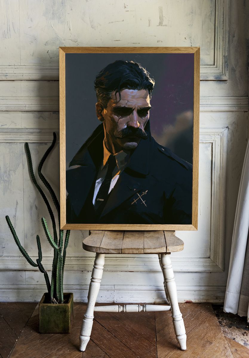 Dark Detective Portrait Poster. room preview