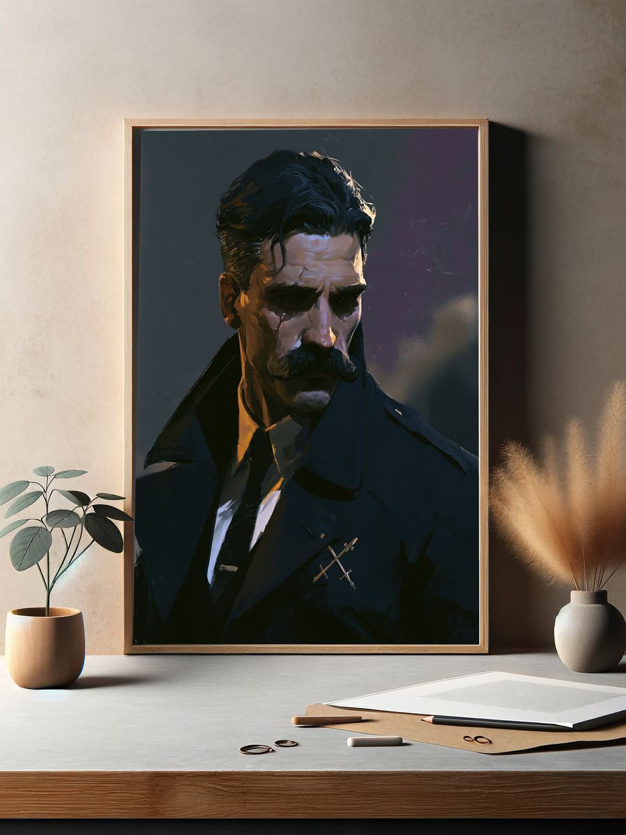 Dark Detective Portrait Poster. — room view 2