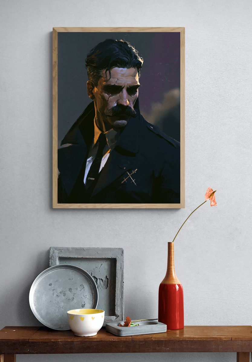 Dark Detective Portrait Poster. — room view 3