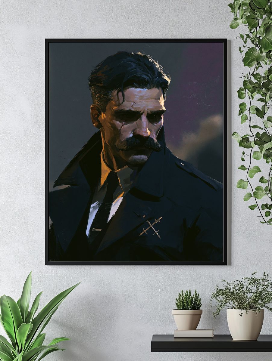Dark Detective Portrait Poster. — room view 4