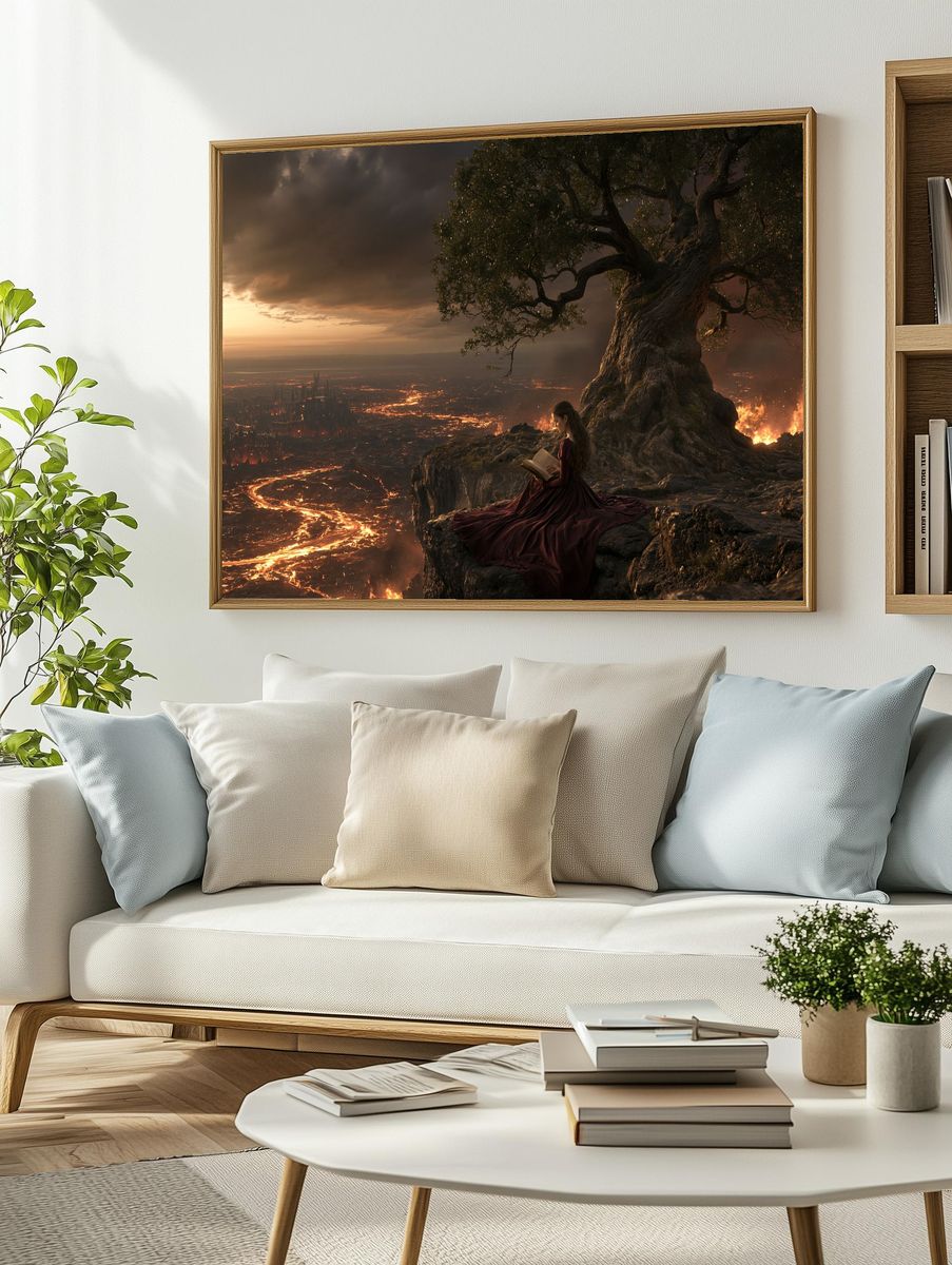 Fantasy Tree at Sunset Poster. — room view 2