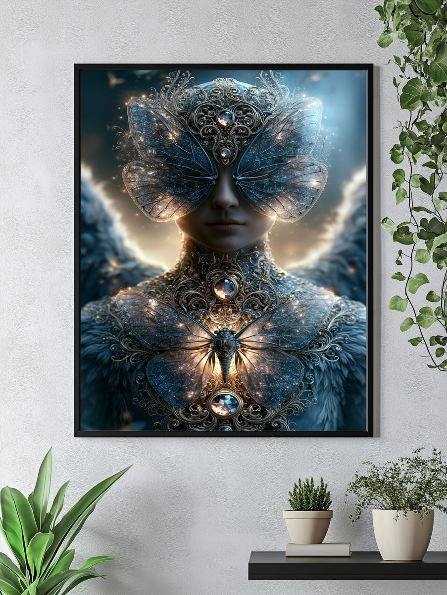 Butterfly Goddess Fantasy Print. — room view 4