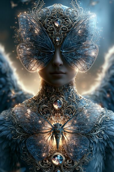 Butterfly Goddess Fantasy Print.