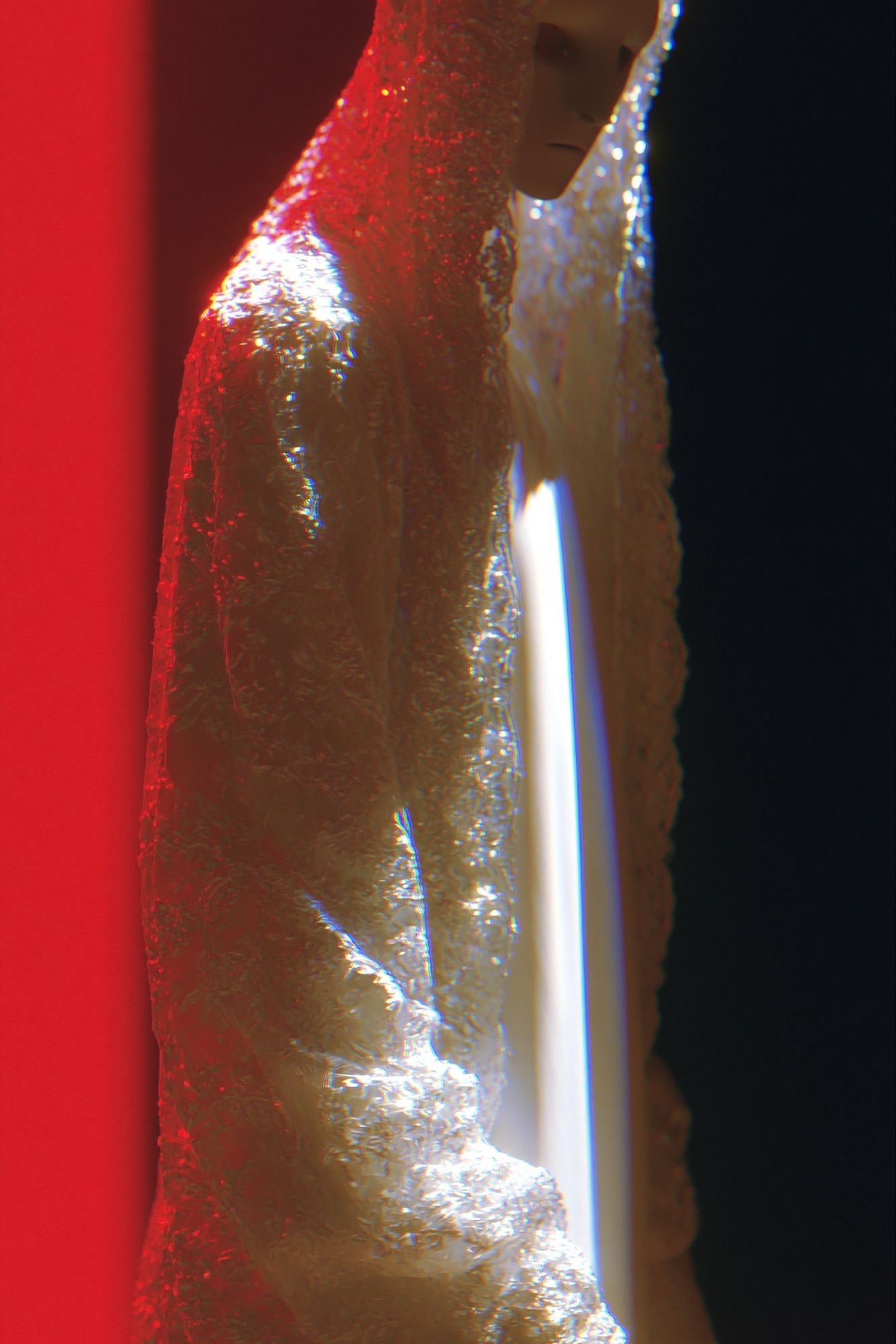 Ethereal Hooded Figure Digital Art Poster. poster — illustration art