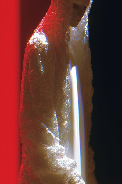 Ethereal Hooded Figure Digital Art Poster.
