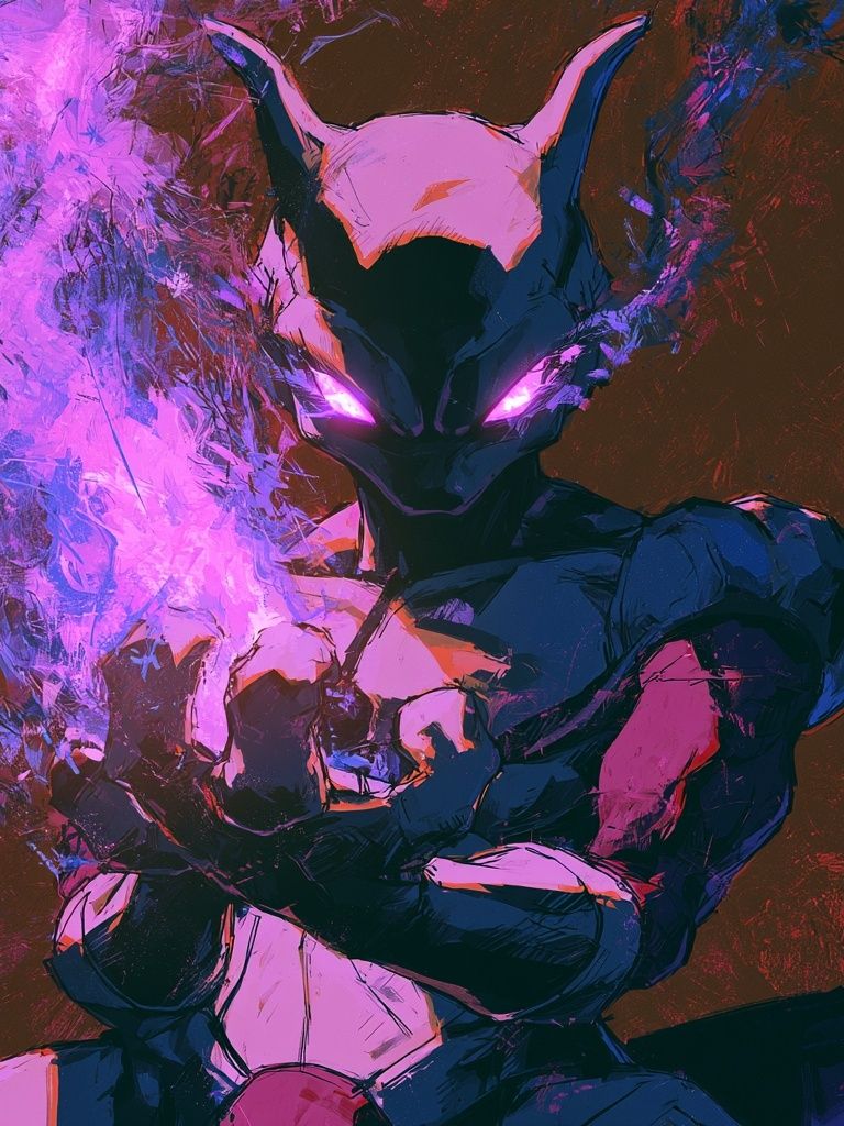 Mystic Fox Warrior Illustration Poster. poster detail