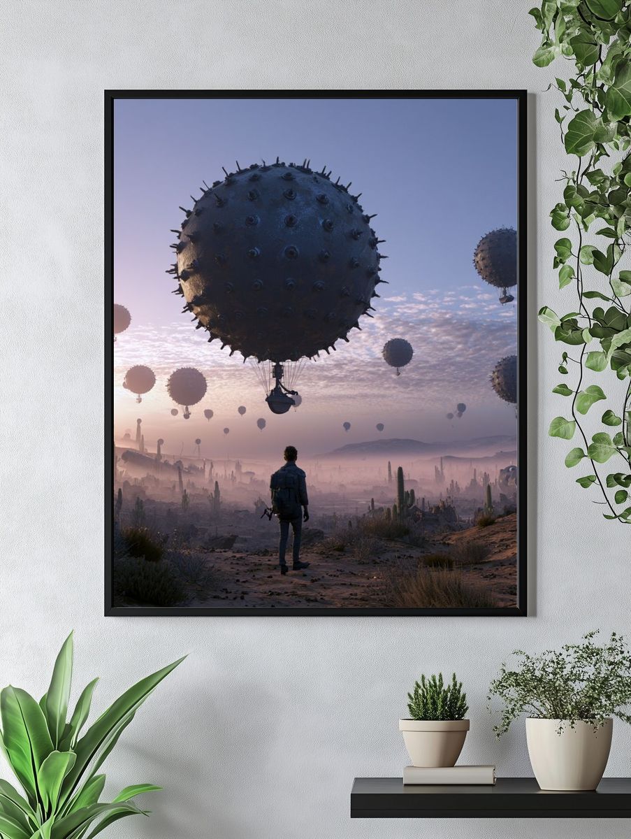 Surreal Desert Sky — Sci-Fi Print. — room view 4