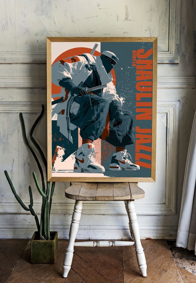 Ninja Shaolin Jazz Poster. room preview
