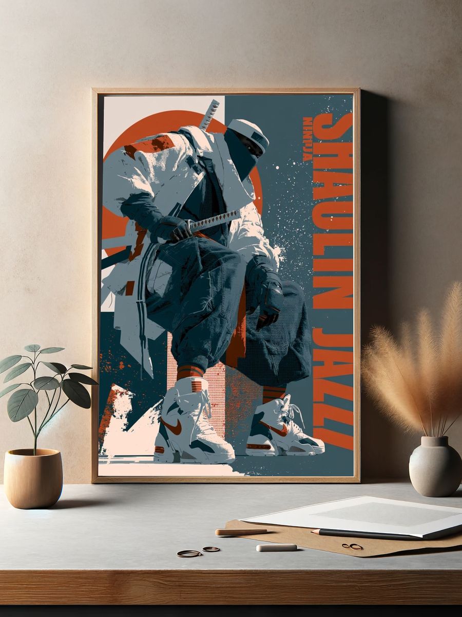 Ninja Shaolin Jazz Poster. — room view 2