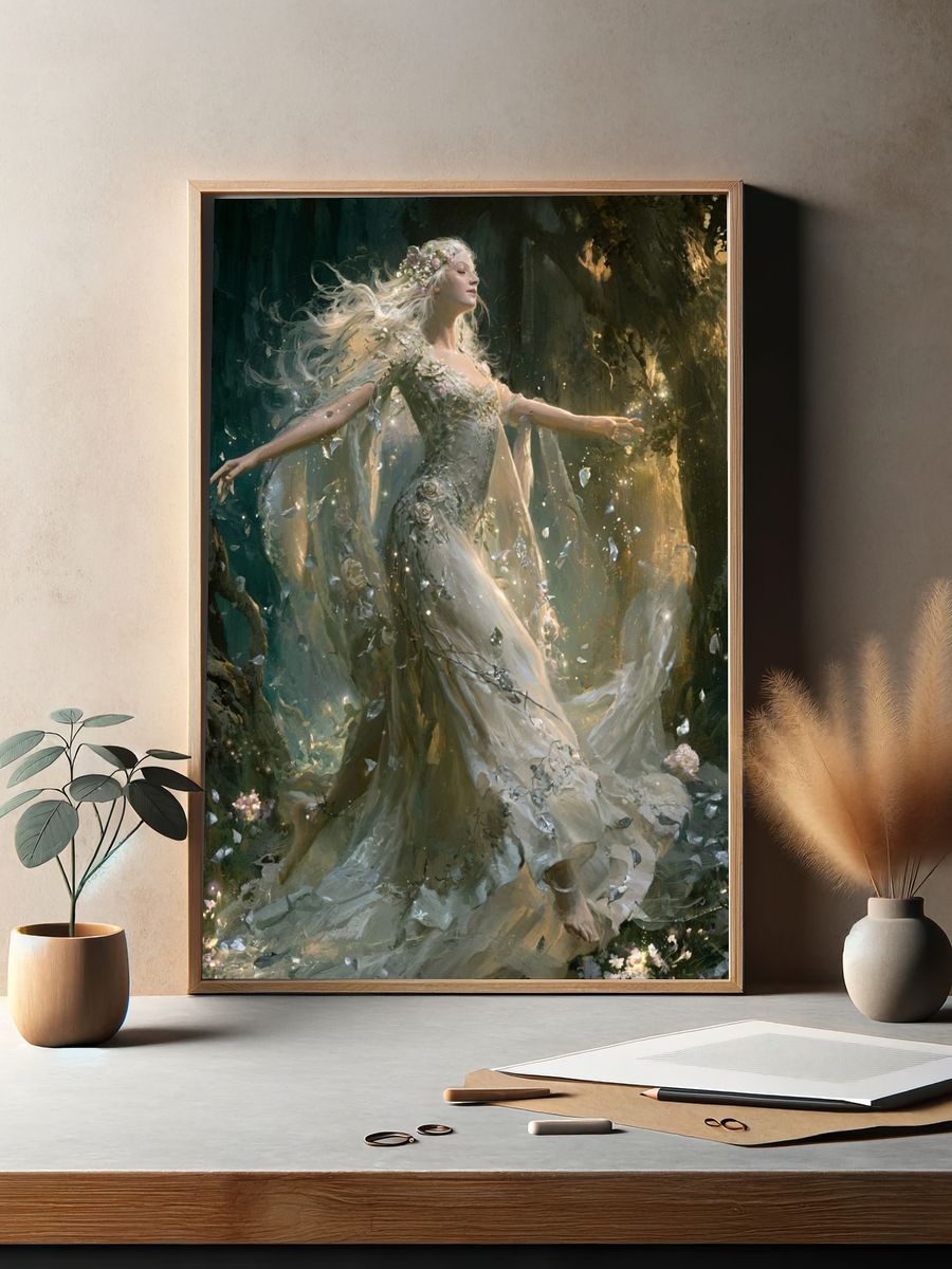 Forest Fairy Dreamscape Poster. — room view 2