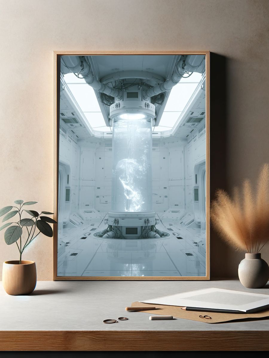 Sci-Fi Cryogenic Chamber Poster. — room view 2