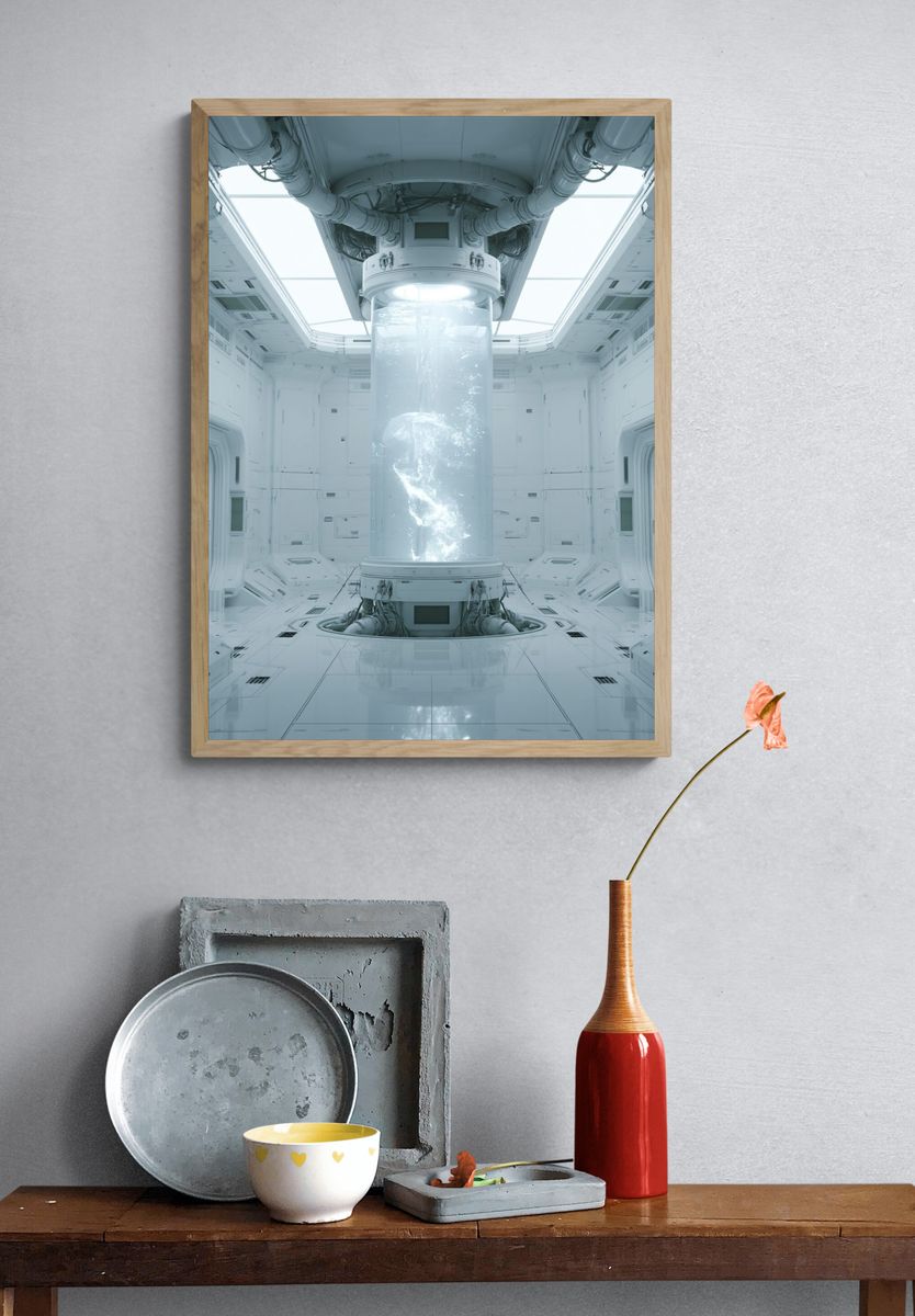 Sci-Fi Cryogenic Chamber Poster. — room view 3