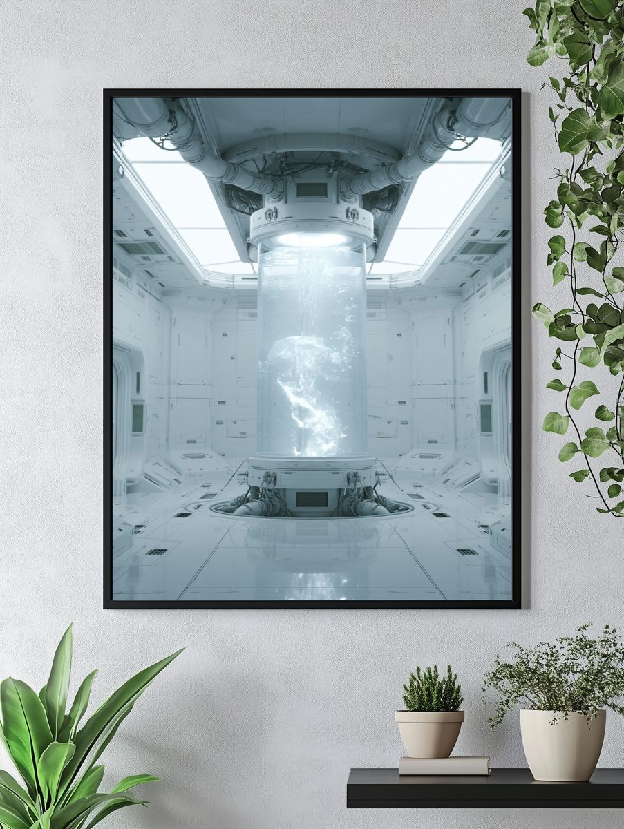 Sci-Fi Cryogenic Chamber Poster. — room view 4