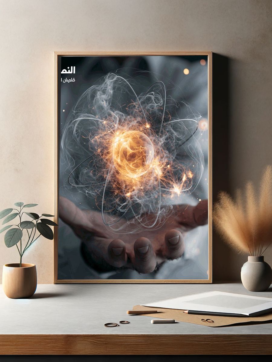 Atomic Energy Hand Poster. — room view 2