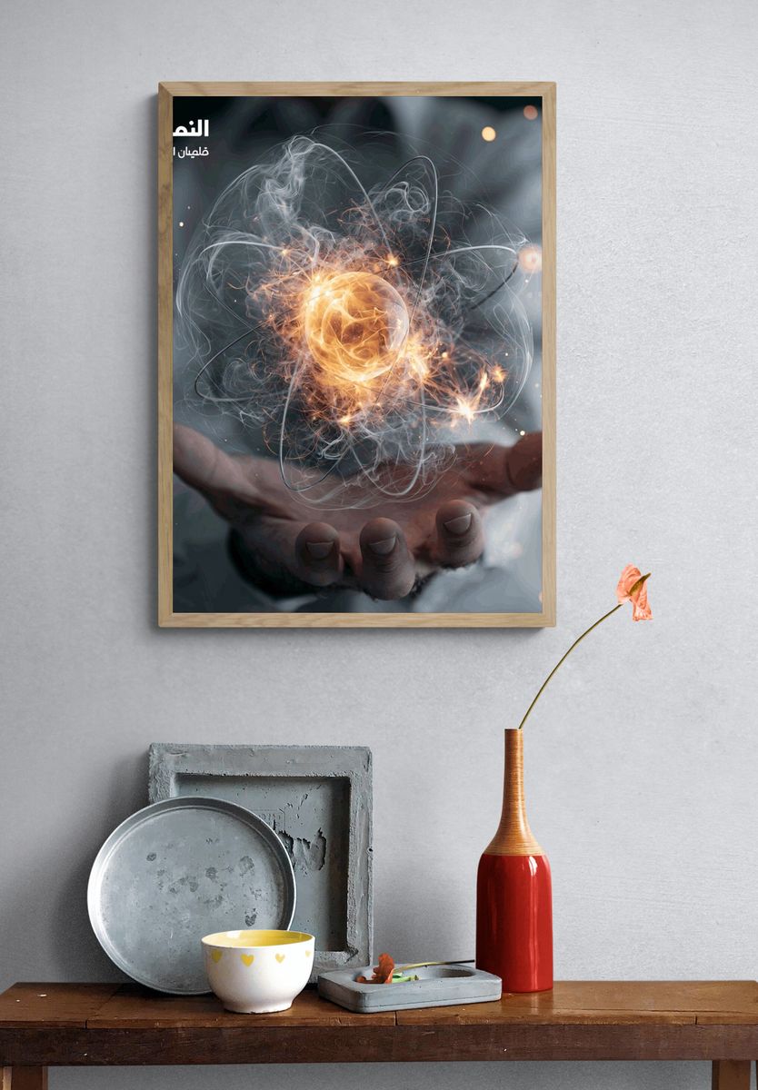 Atomic Energy Hand Poster. — room view 3