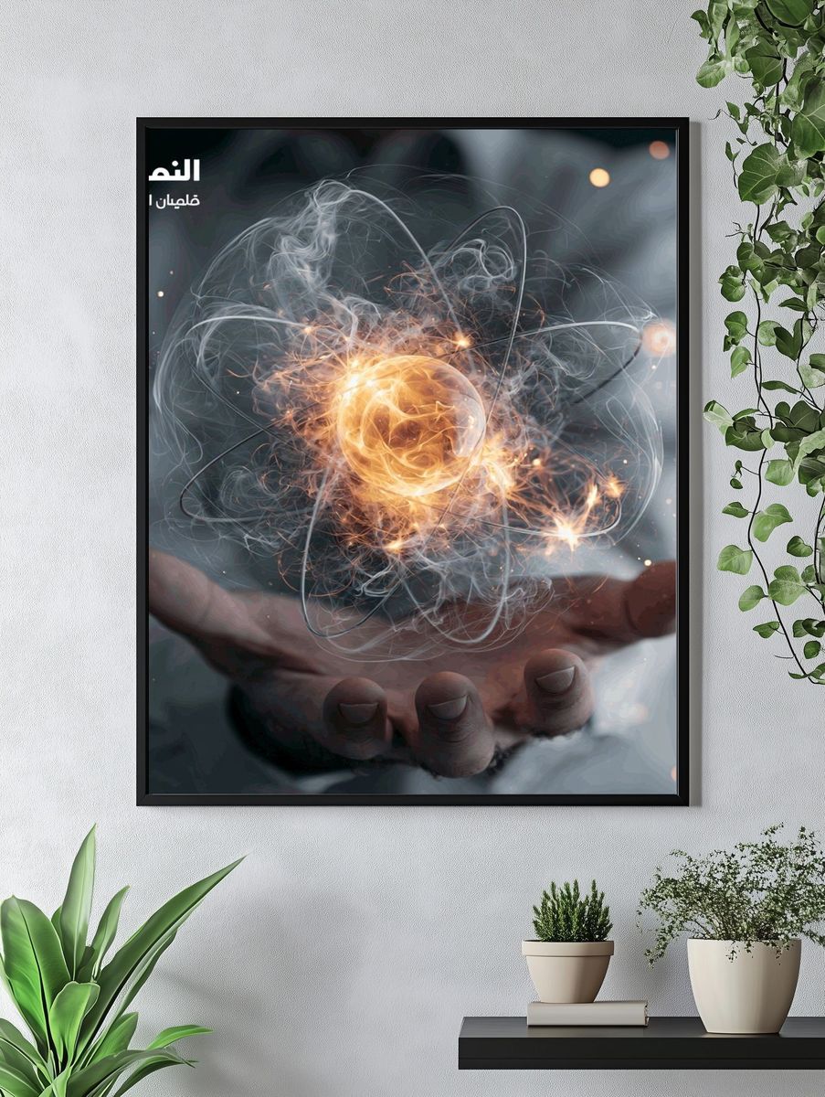 Atomic Energy Hand Poster. — room view 4