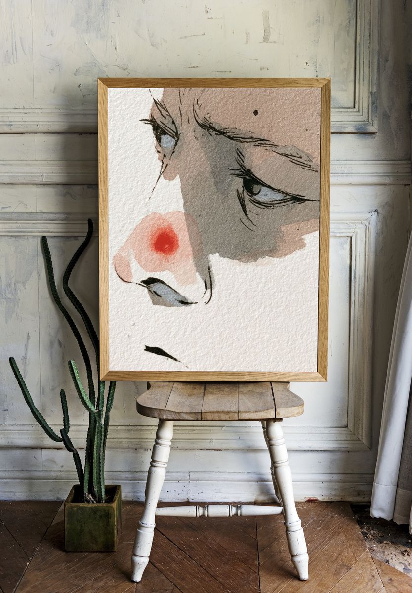 Surreal Number 47 Illustration Poster. room preview