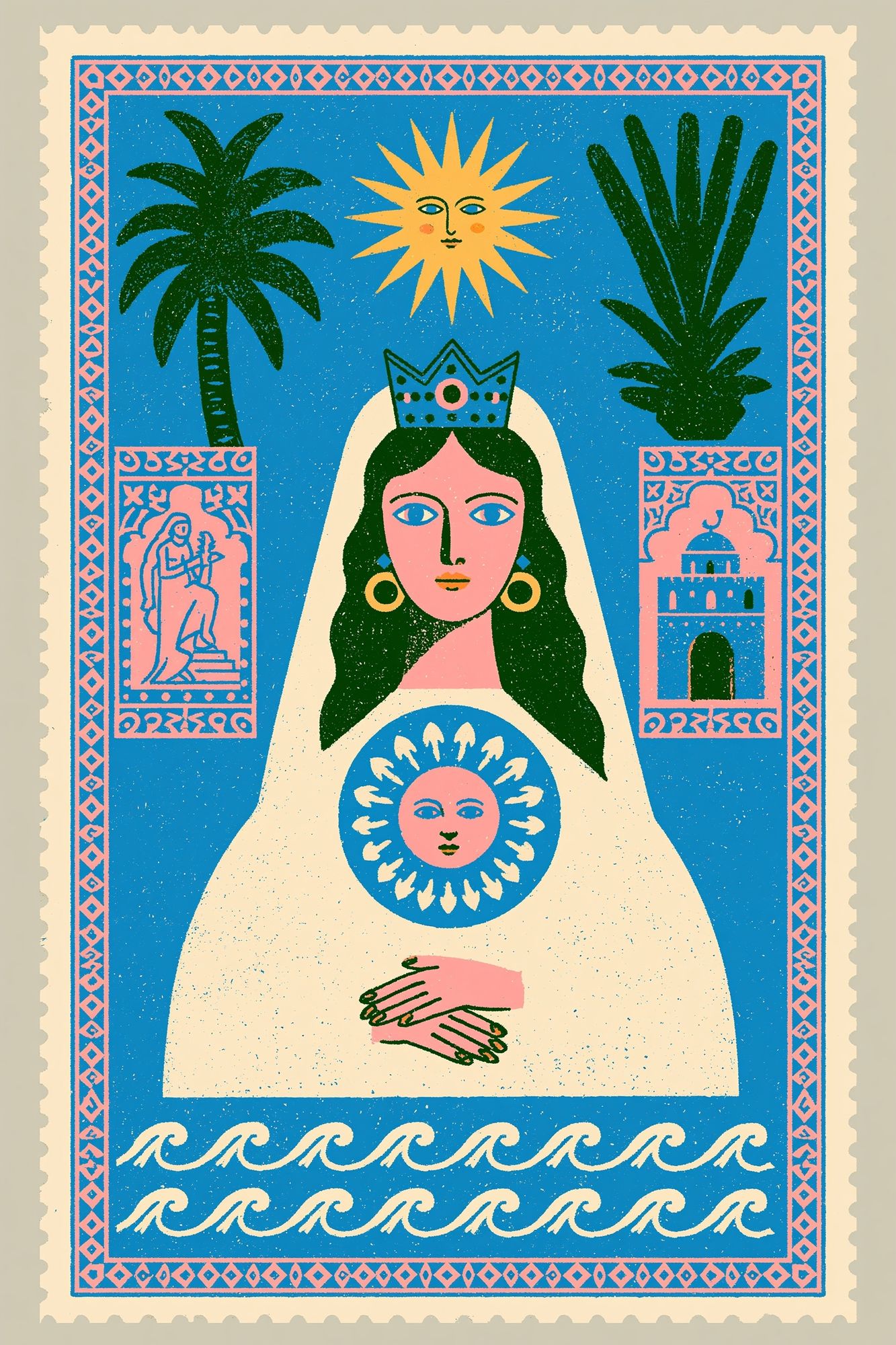 Mystic Queen Illustration Poster. poster — illustration art
