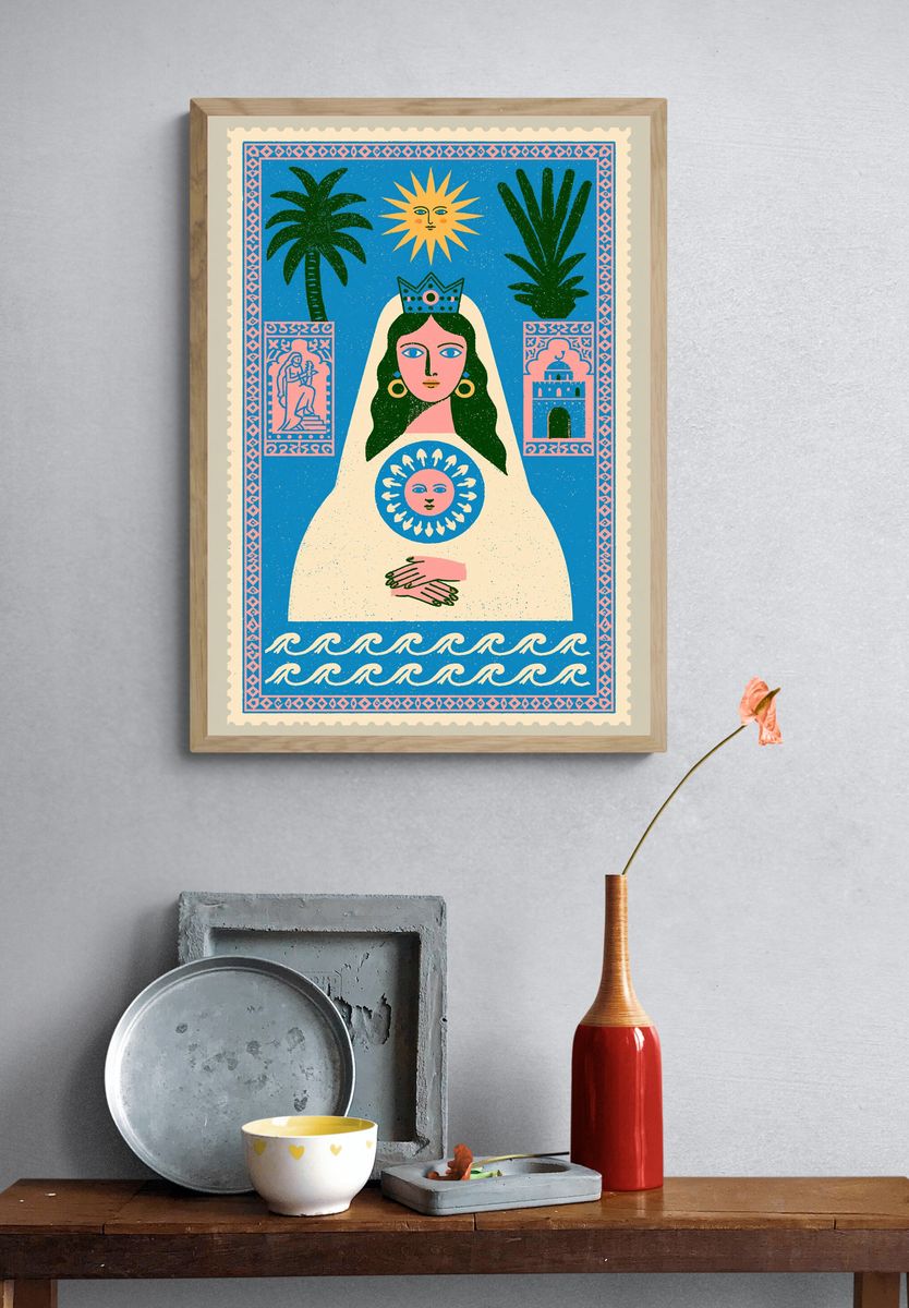 Mystic Queen Illustration Poster. — room view 3
