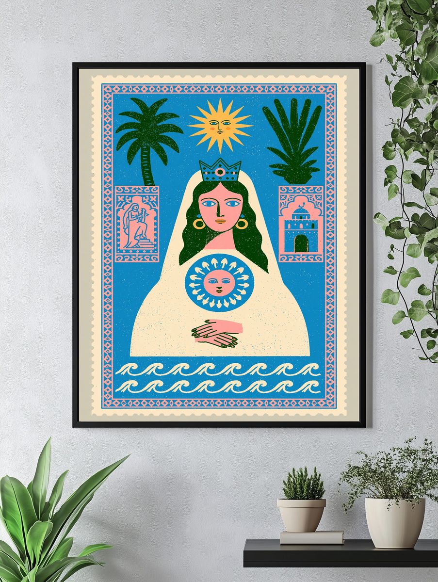 Mystic Queen Illustration Poster. — room view 4