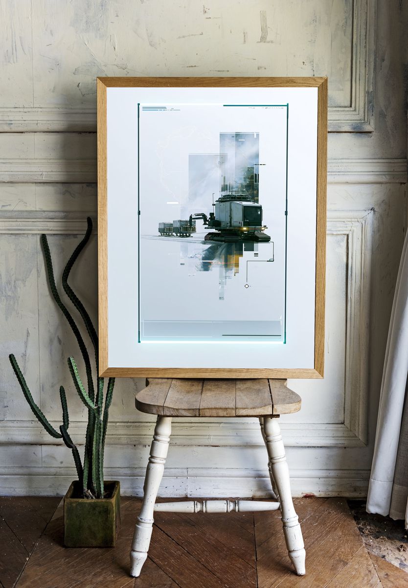 Arctic Snowcat Expedition Poster. room preview