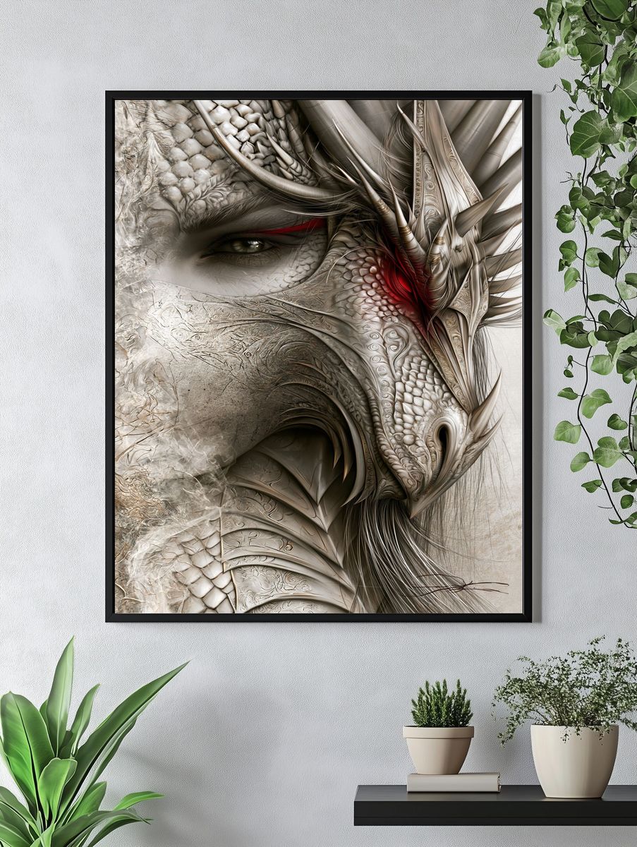 Dragon Eye Surrealism Print. — room view 4