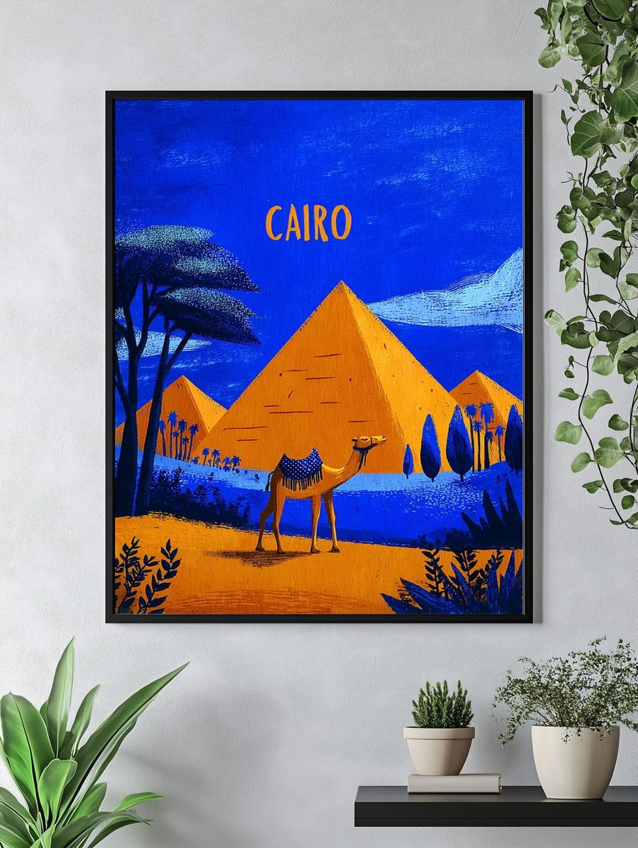 Cairo Travel Illustration Poster. — room view 4