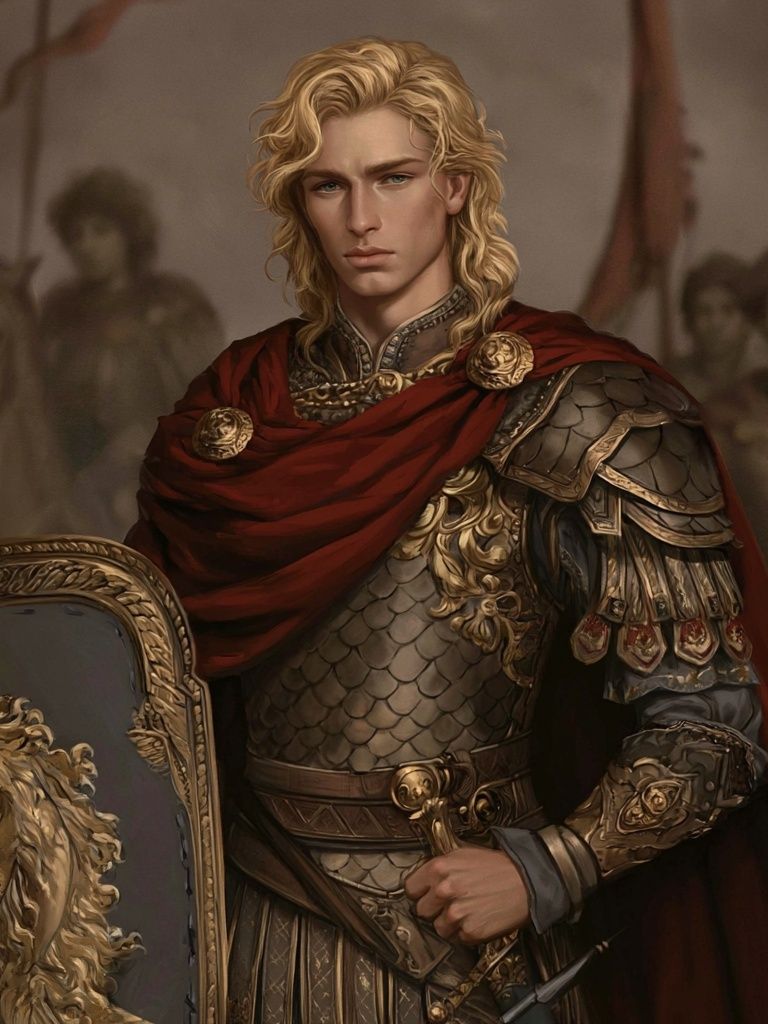 Noble Warrior Portrait Print. poster detail